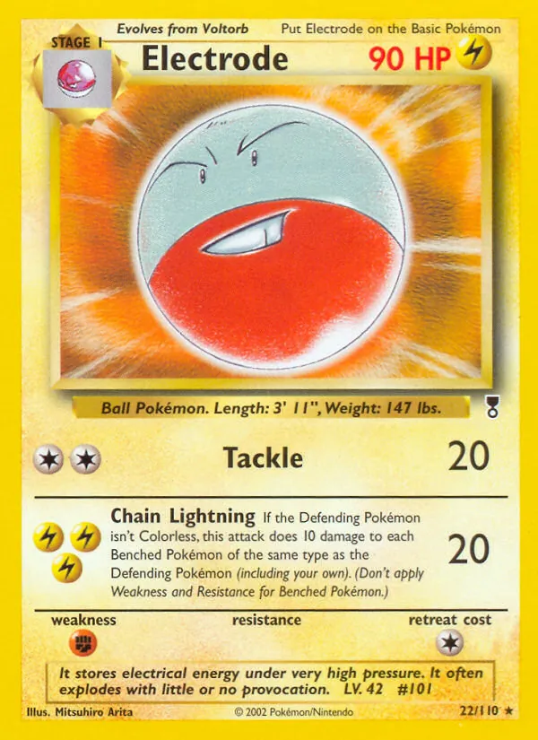 Electrode card from Legendary Collection, number 22/110