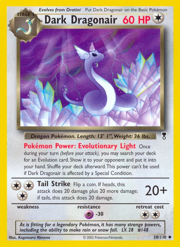 Dark Dragonair card from Legendary Collection, number 38/110