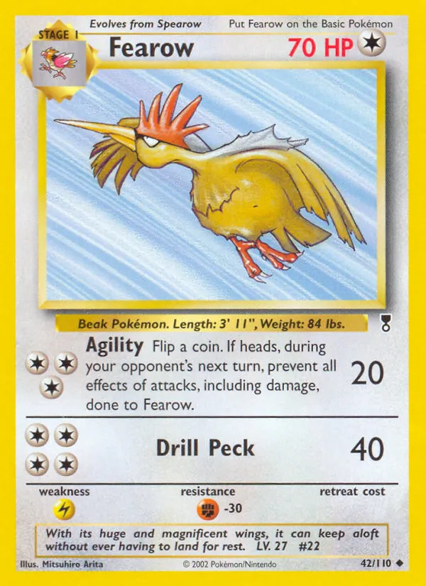 Fearow card from Legendary Collection, number 42/110