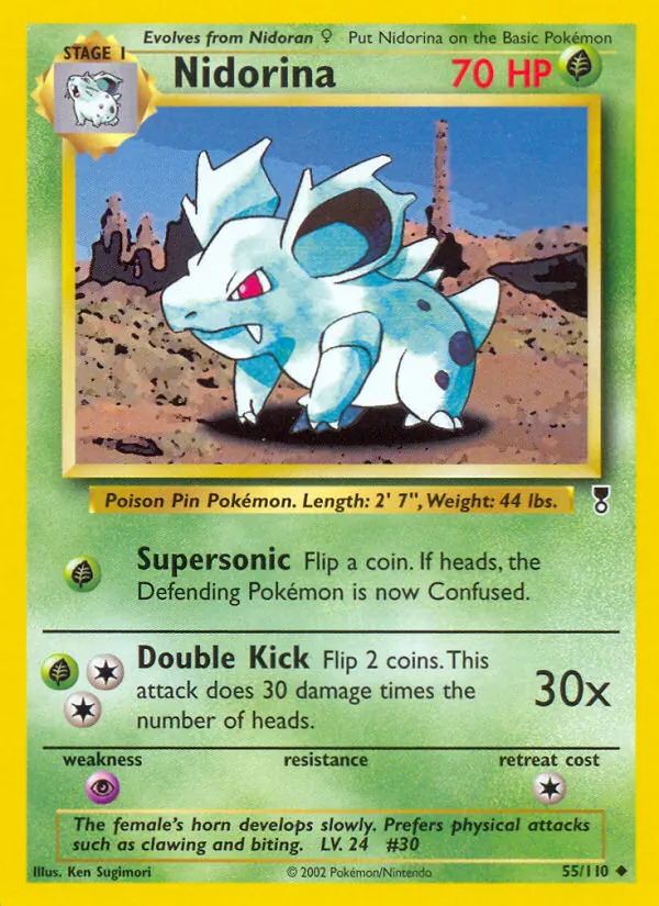 Nidorina card from Legendary Collection, number 55/110