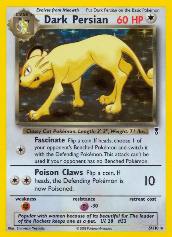 Dark Persian card from Legendary Collection, number 6/110
