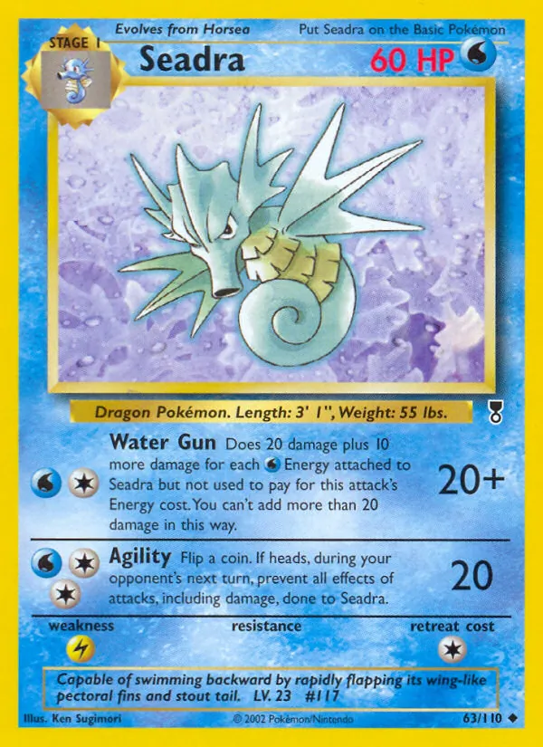 Seadra card from Legendary Collection, number 63/110