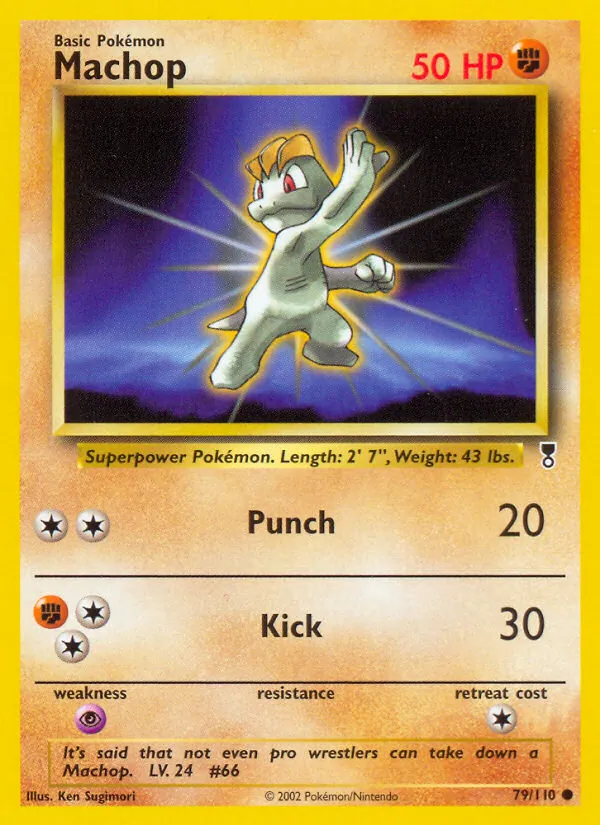 Machop card from Legendary Collection, number 79/110