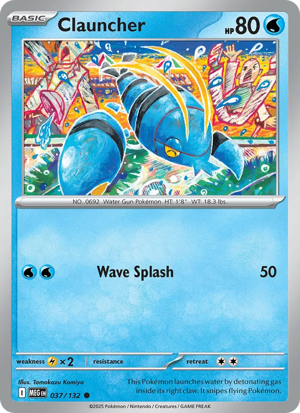 Kartu Clauncher dari Mega Evolution, nomor 037/132