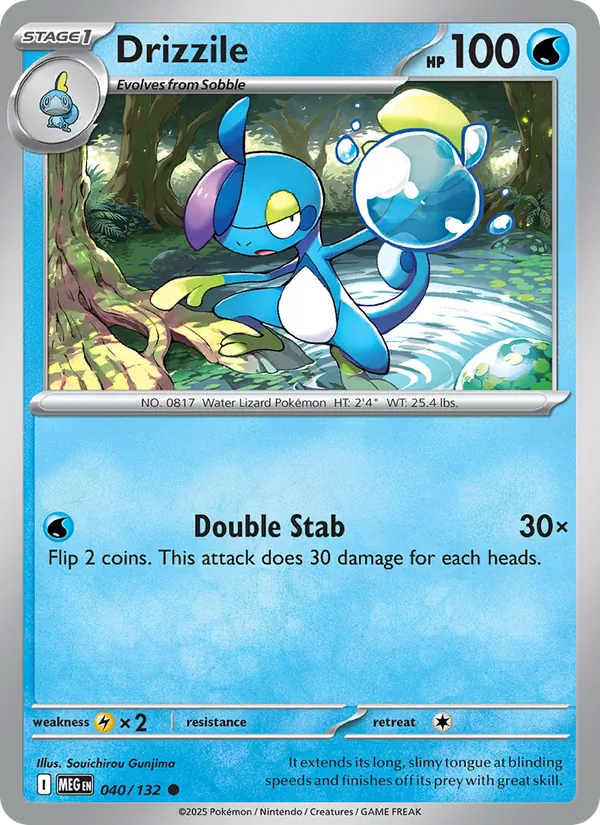 Kartu Drizzile dari Mega Evolution, nomor 040/132