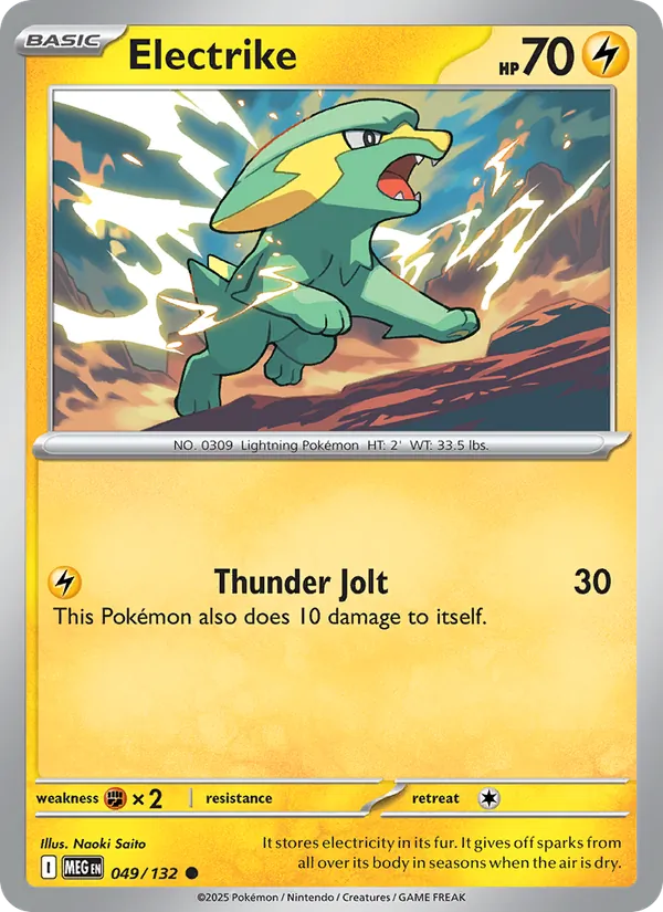Kartu Electrike dari Mega Evolution, nomor 049/132