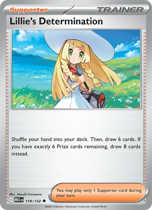 Kaart Lillie's Determination uit Mega Evolution, nummer 119/132