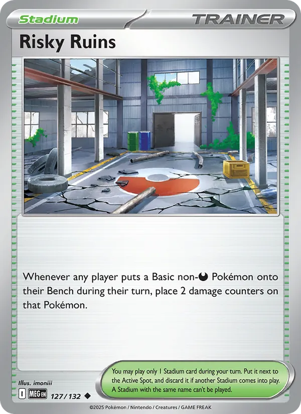 Kartu Risky Ruins dari Mega Evolution, nomor 127/132