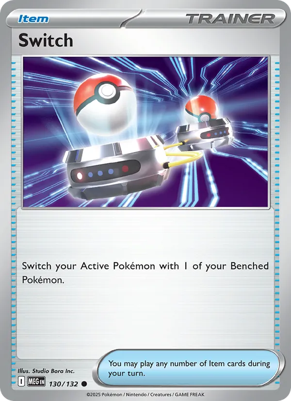 Kartu Switch dari Mega Evolution, nomor 130/132