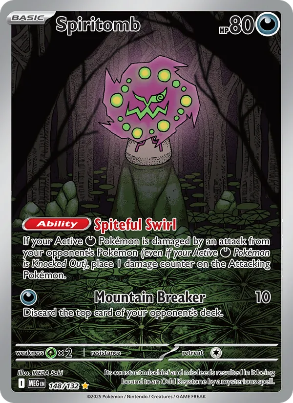 Kaart Spiritomb uit Mega Evolution, nummer 148/132
