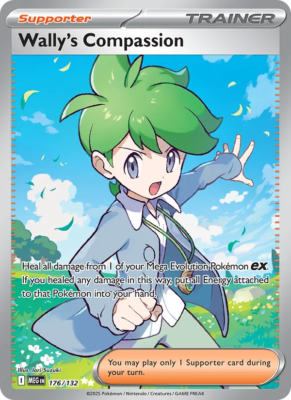 Kartu Wally's Compassion dari Mega Evolution, nomor 176/132