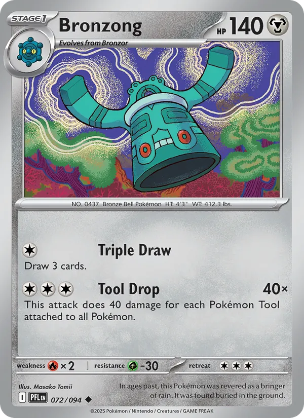 Kartu Bronzong dari Phantasmal Flames, nomor 072/94