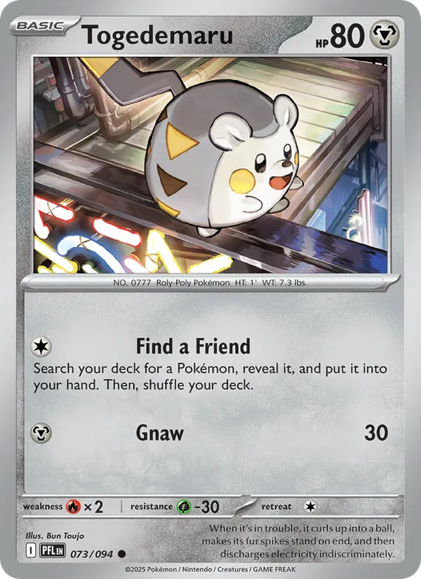 Kartu Togedemaru dari Phantasmal Flames, nomor 073/94