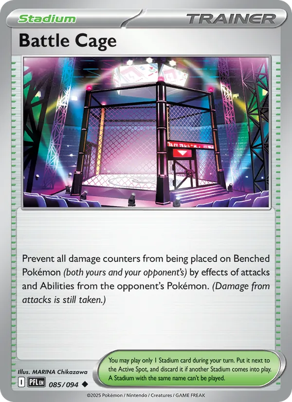 Kaart Battle Cage uit Phantasmal Flames, nummer 085/94