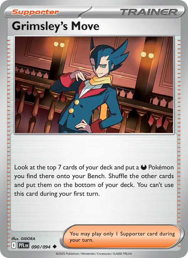 Kartu Grimsley's Move dari Phantasmal Flames, nomor 090/94