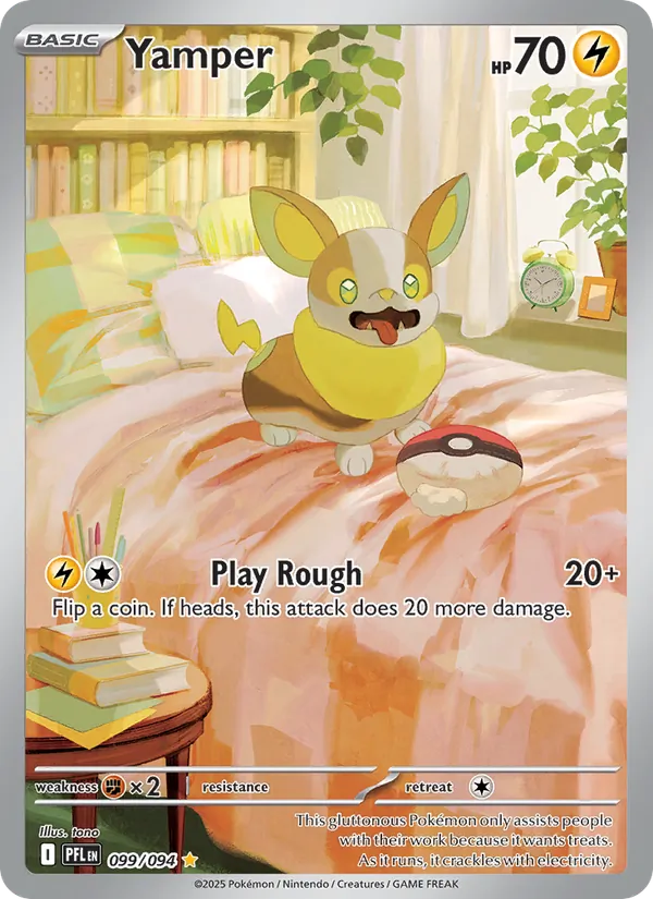 Yamper card from Phantasmal Flames, number 099/94