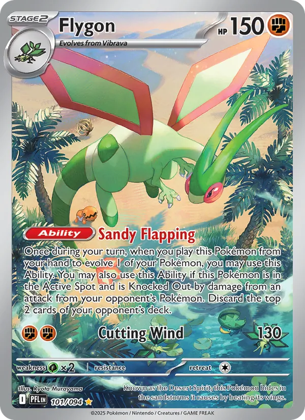 Kartu Flygon dari Phantasmal Flames, nomor 101/94