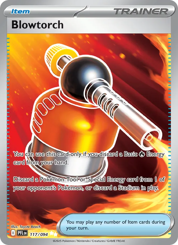 Kaart Blowtorch uit Phantasmal Flames, nummer 117/94