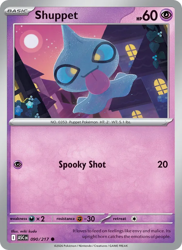 Kaart Shuppet uit Ascended Heroes, nummer 090/217