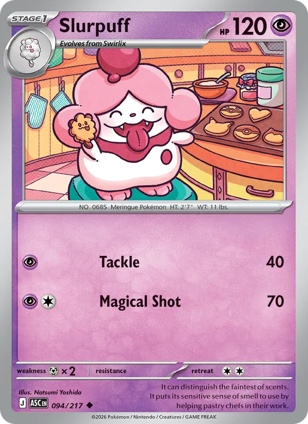 Kaart Slurpuff uit Ascended Heroes, nummer 094/217