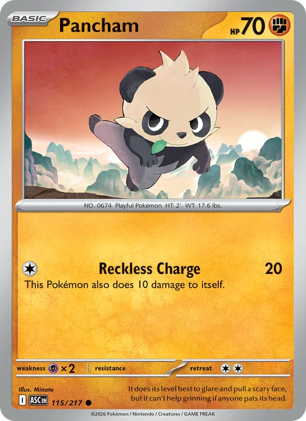 Kartu Pancham dari Ascended Heroes, nomor 115/217