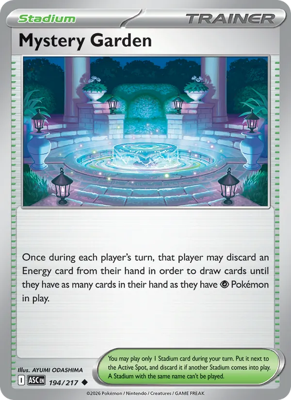 Kaart Mystery Garden uit Ascended Heroes, nummer 194/217
