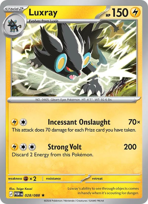 Kartu Luxray dari Perfect Order, nomor 028/88