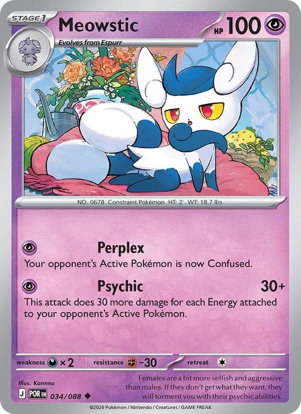 Kaart Meowstic uit Perfect Order, nummer 034/88