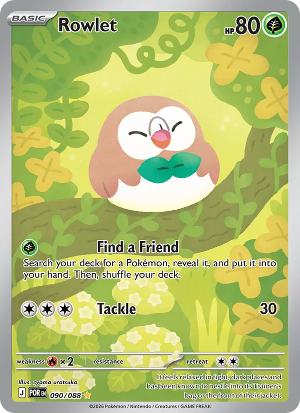 Kaart Rowlet uit Perfect Order, nummer 090/88