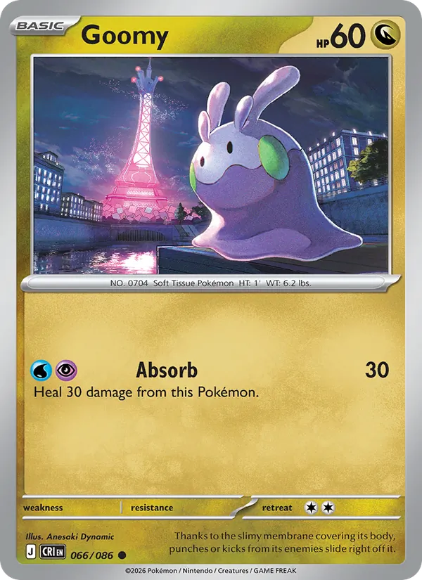 Goomy card from Chaos Rising, number 066/86