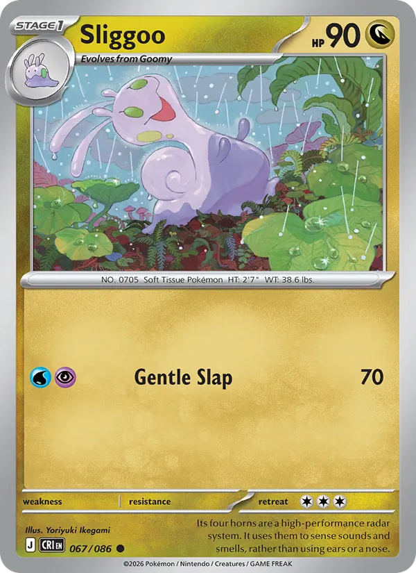 Sliggoo card from Chaos Rising, number 067/86