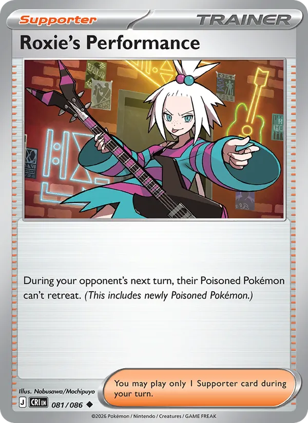Roxie's Performance card from Chaos Rising, number 081/86