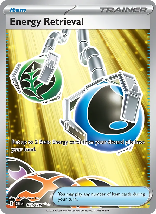 Energy Retrieval card from Chaos Rising, number 108/86