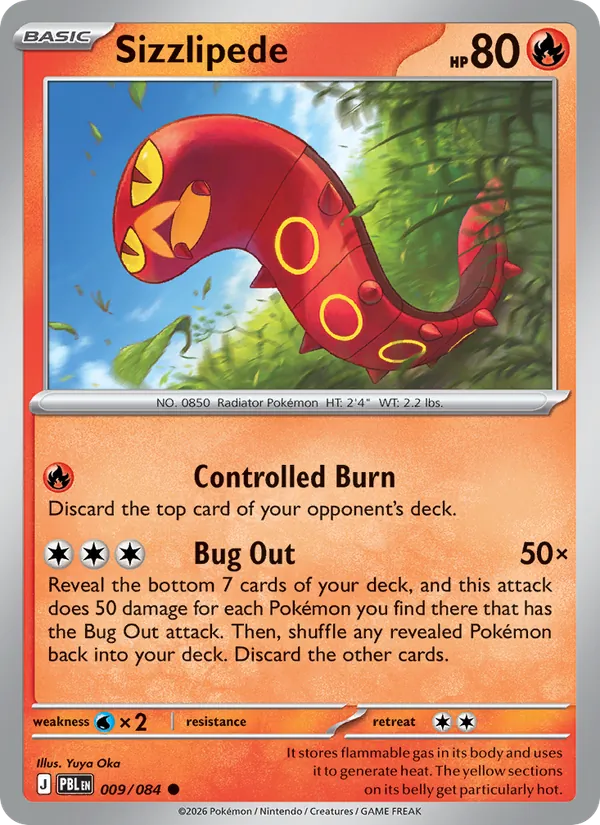 Sizzlipede card from Pitch Black, number 009/84