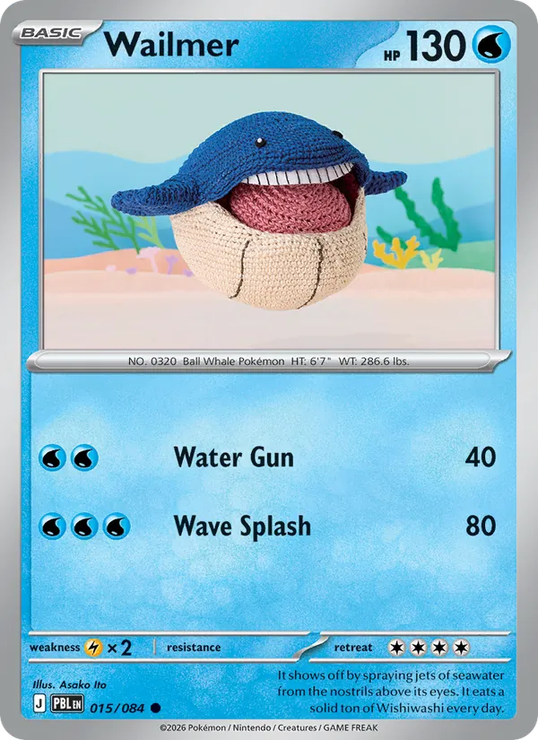 Wailmer card from Pitch Black, number 015/84