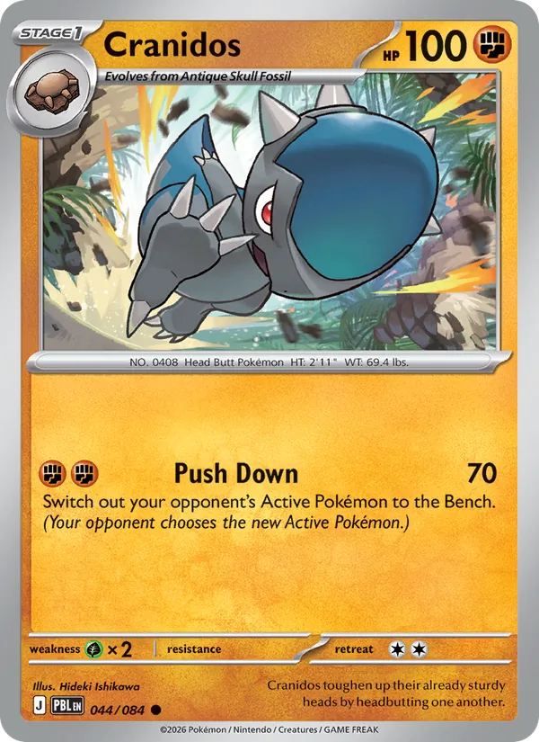 Cranidos card from Pitch Black, number 044/84