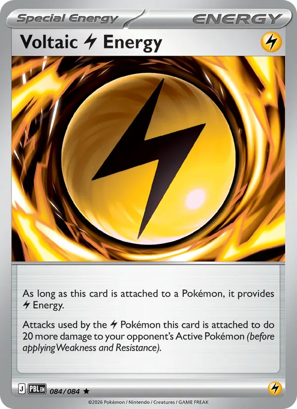 Voltaic Lightning Energy card from Pitch Black, number 084/84