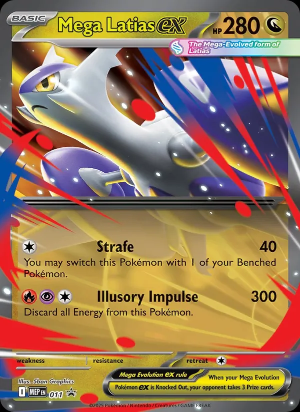 Kartu Mega Latias ex dari MEP Black Star Promos, nomor 011