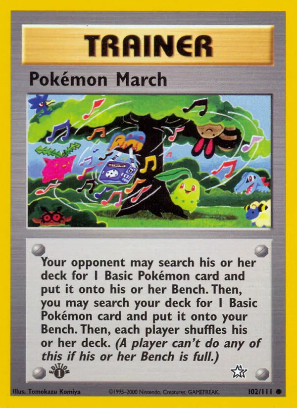 Kartu Pokémon March dari Neo Genesis, nomor 102/111