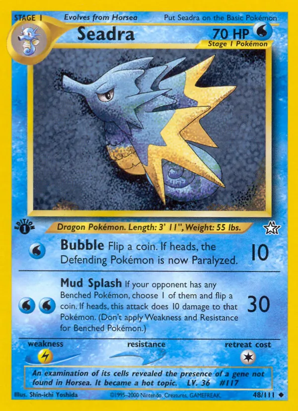 Kaart Seadra uit Neo Genesis, nummer 48/111