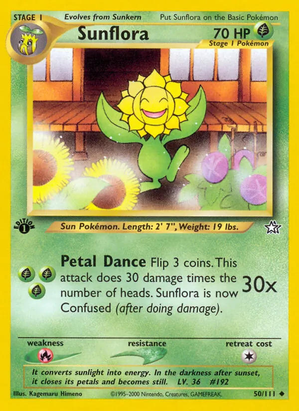 Kaart Sunflora uit Neo Genesis, nummer 50/111