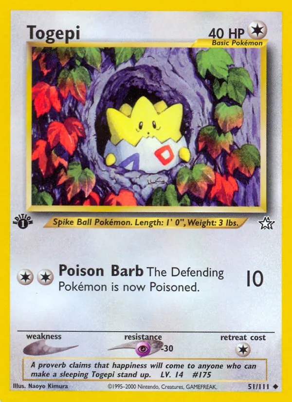 Kartu Togepi dari Neo Genesis, nomor 51/111