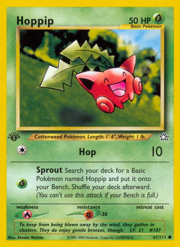 Kaart Hoppip uit Neo Genesis, nummer 61/111