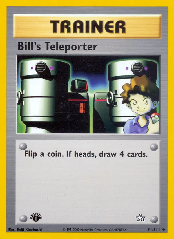 Kaart Bill's Teleporter uit Neo Genesis, nummer 91/111