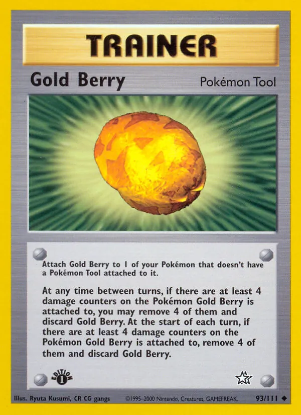 Kartu Gold Berry dari Neo Genesis, nomor 93/111