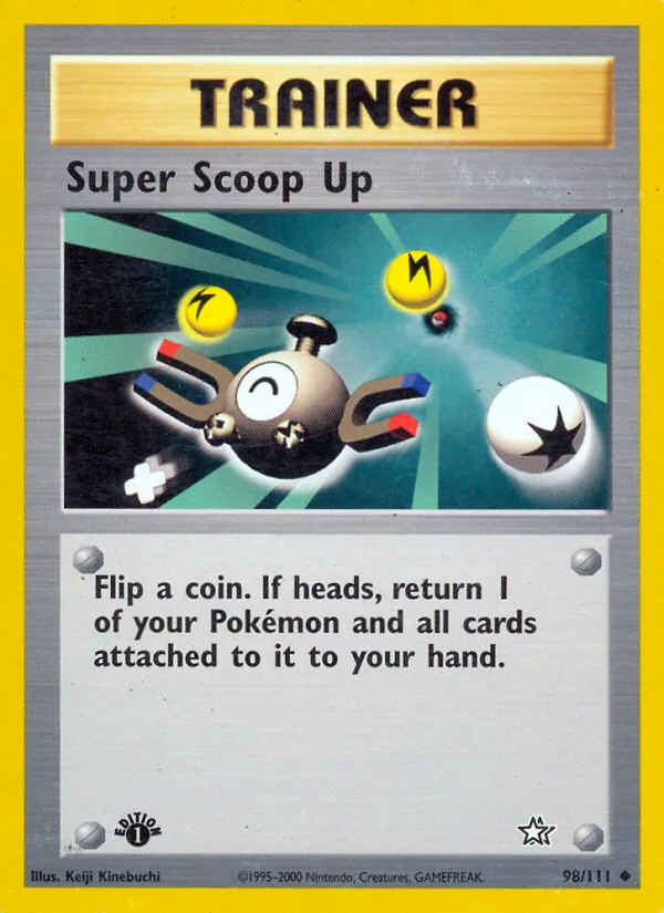 Kartu Super Scoop Up dari Neo Genesis, nomor 98/111