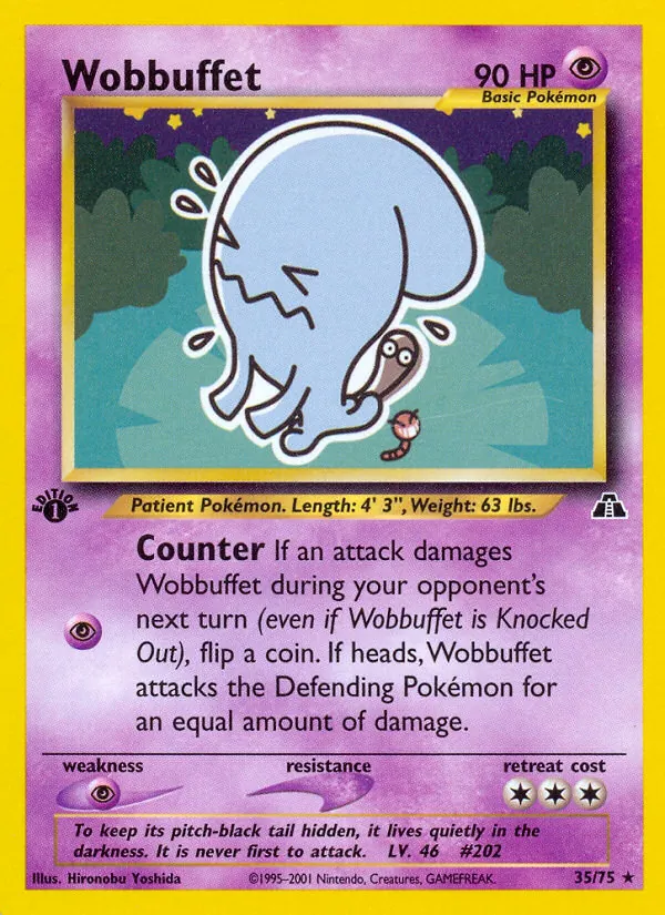Kartu Wobbuffet dari Neo Discovery, nomor 35/75