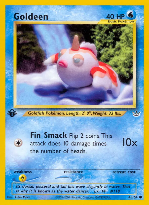 Goldeen card from Neo Revelation, number 45/64