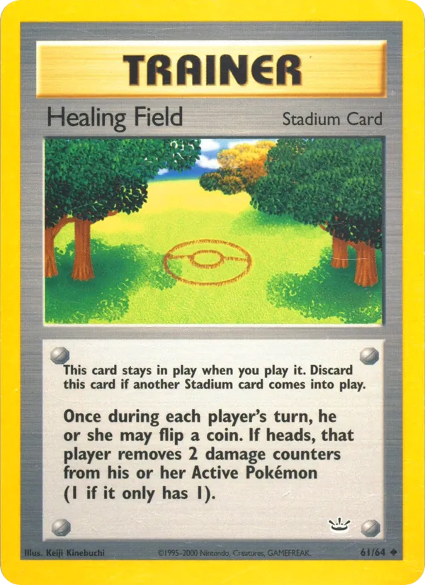 Healing Field card from Neo Revelation, number 61/64