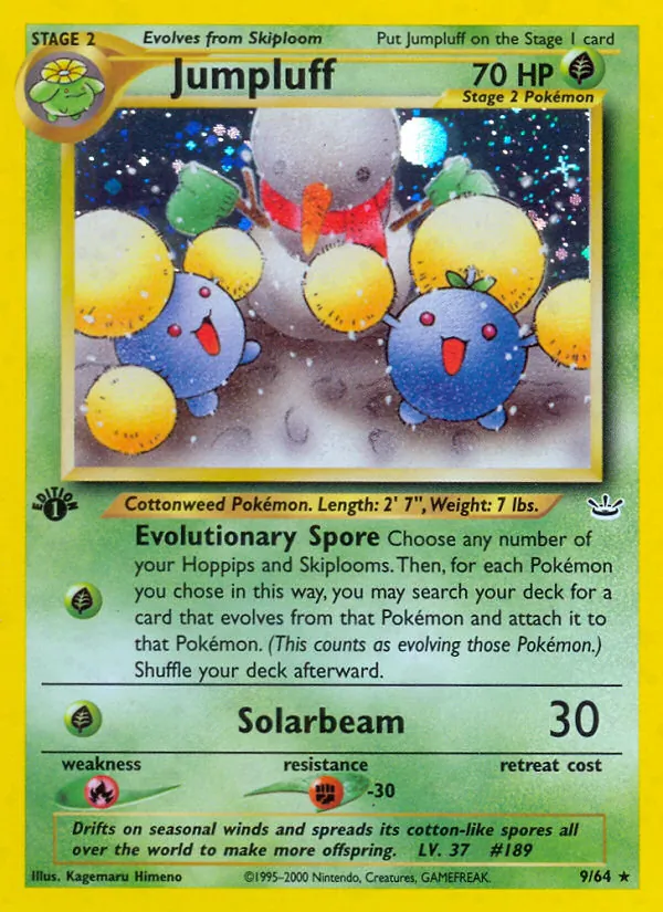 Jumpluff card from Neo Revelation, number 9/64
